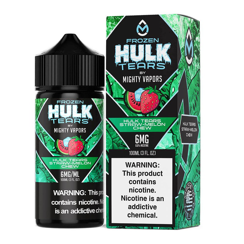 Frozen Hulk Tears Straw-Melon Chew | Mighty Vapors Hulk Tears | 100mL with Packaging