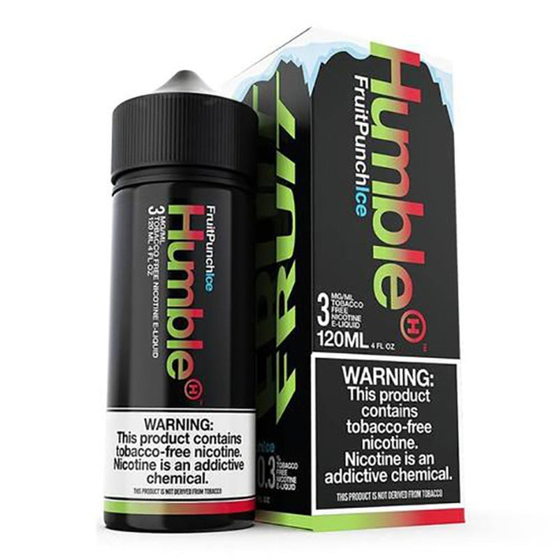Fruit Punch Ice Tobacco-Free Nicotine By Humble 120ML with packaging