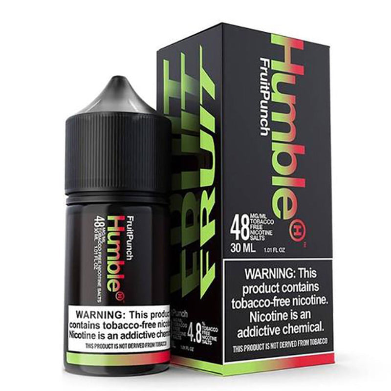 Fruit Punch Tobacco-Free Nicotine By Humble Salts 30ml with packaging