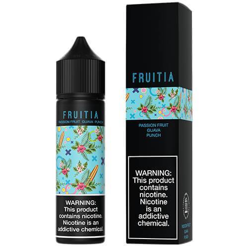Passion Guava by Fruitia E-Liquid 60ml with packaging