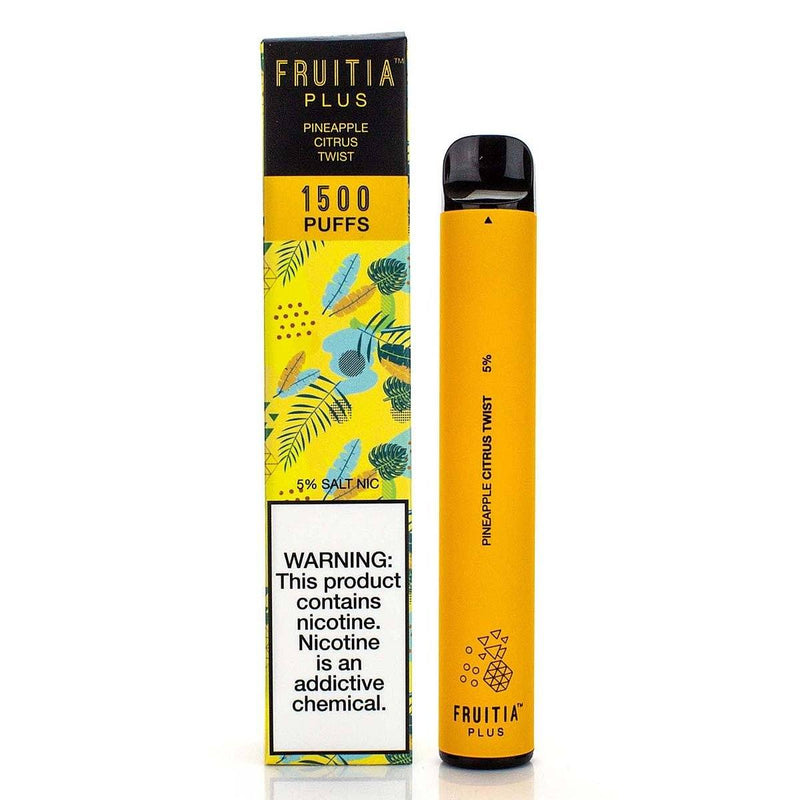 Fruitia Plus Disposable Device - 1500 Puffs pineapple citrus twist with packaging