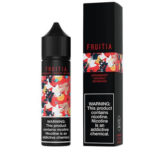  Strawberry Coconut by Fruitia E-Liquid 60ml with packaging