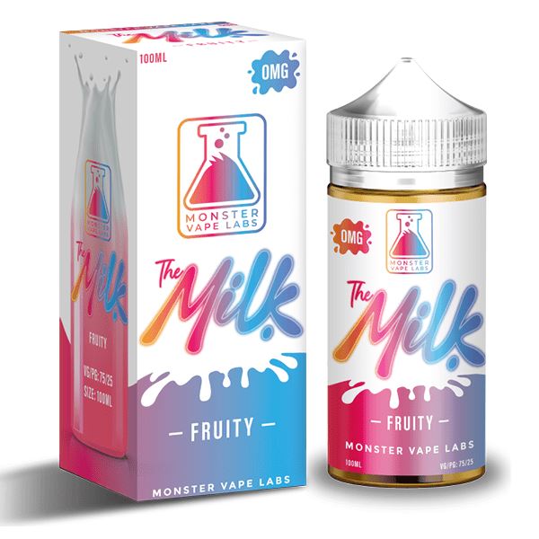 Fruity by The Milk Tobacco-Free Nicotine 100ml with packaging