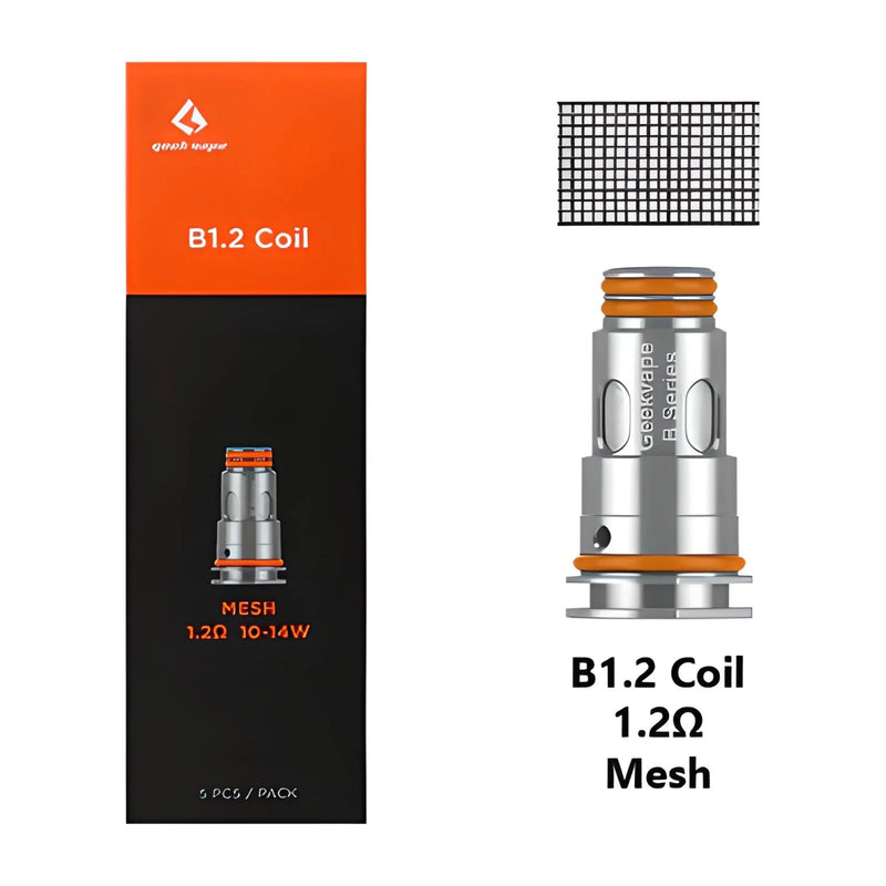 GeekVape Aegis Boost Coils (5-Pack) B1.2 ohm with packaging