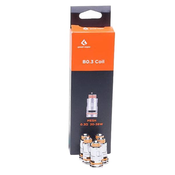 GeekVape Aegis Boost Coils (5-Pack) B0.3 ohm with packaging