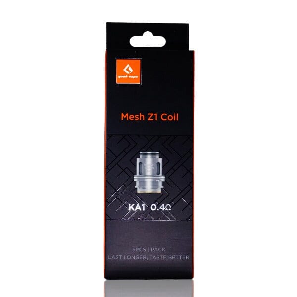 GeekVape Mesh Z Replacement Coils (Pack of 5) | For the Zeus Tank Mesh Z1 Coil 0.4 ohm packaging only