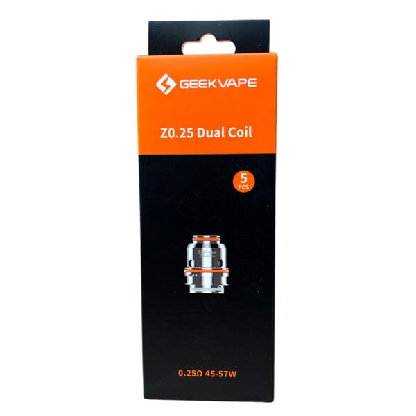 GeekVape Mesh Z Replacement Coils (Pack of 5) | For the Zeus Tank Z0.25 Dual Coil packaging only
