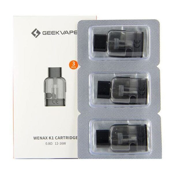 Geekvape Wenax K1 Replacement Pods | 3-Pack 0.8ohm with packaging
