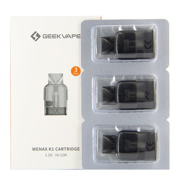 Geekvape Wenax K1 Replacement Pods | 3-Pack 1.2ohm with packaging