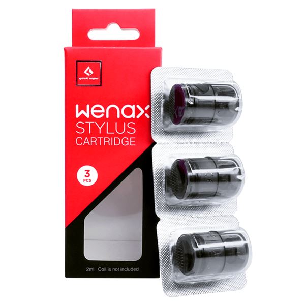 Geekvape Wenax Stylus Replacement Pods (3-Pack) with packaging