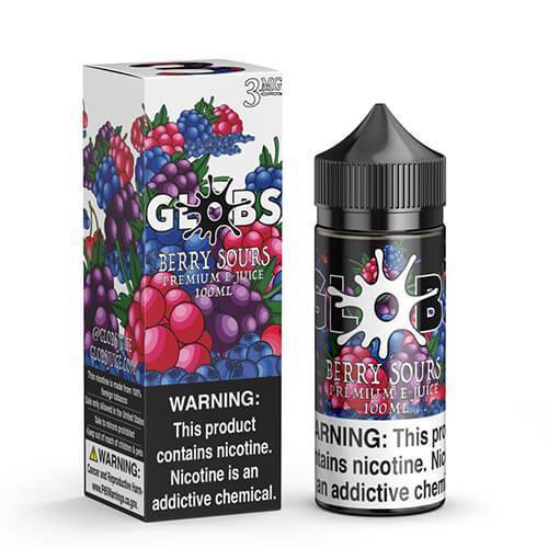 Berry Sours by Globs Juice Co 100ml with packaging