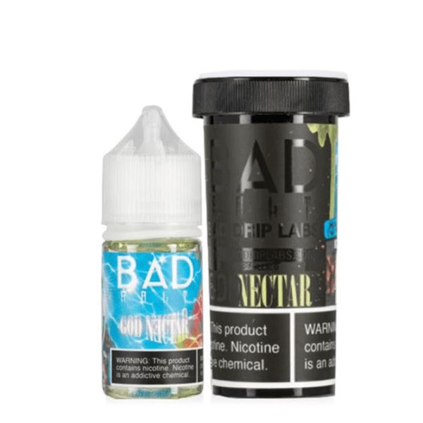 God Nectar by Bad Salts E-Liquid bottle with packaging