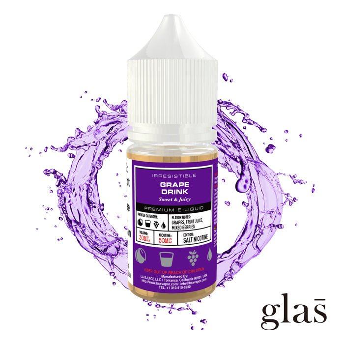 Grape Drink by Glas BSX Salts TFN 30ml bottle with background