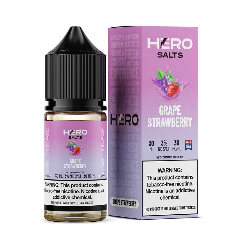 Grape Strawberry by Hero E-Liquid 30mL (Salts)