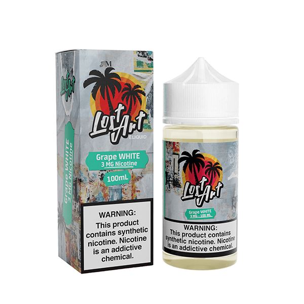 Grape White by Lost Art E-Liquid 100ml with packaging