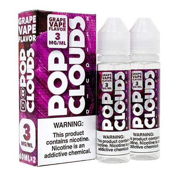 Grape (x2 60mL) by Pop Clouds TFN E-Liquid with packaging