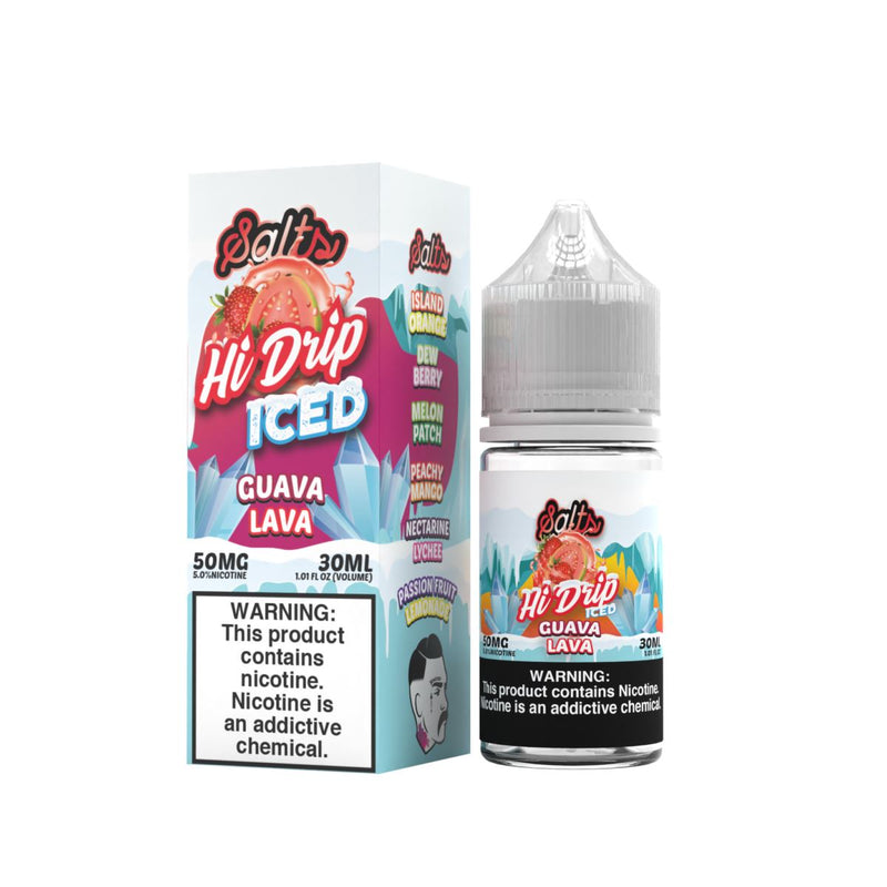 Guava Lava Iced by Hi-Drip Salts Series 30mL with Packaging