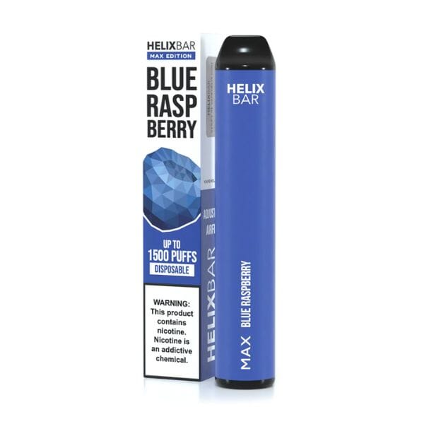 HelixBar Max Disposable E-Cigs | 1500 Puffs blue raspberry with packaging