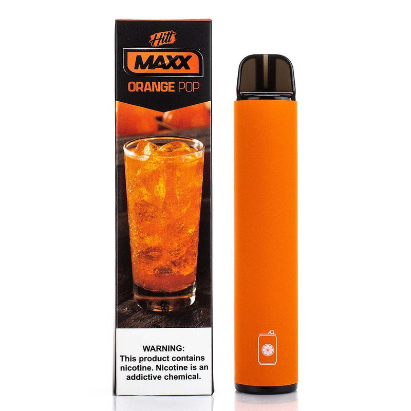HITT MAXX 5% Disposable (Individual) - 1500 Puffs orange pop with packaging