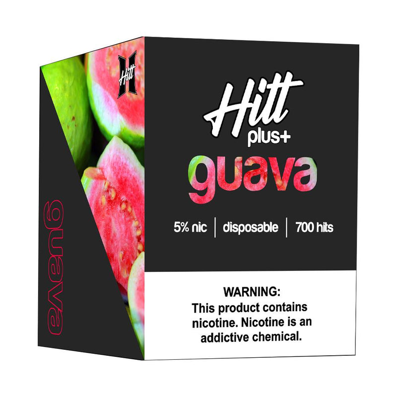 HITT | PLUS Disposable E-Cigs - Individual guava packaging
