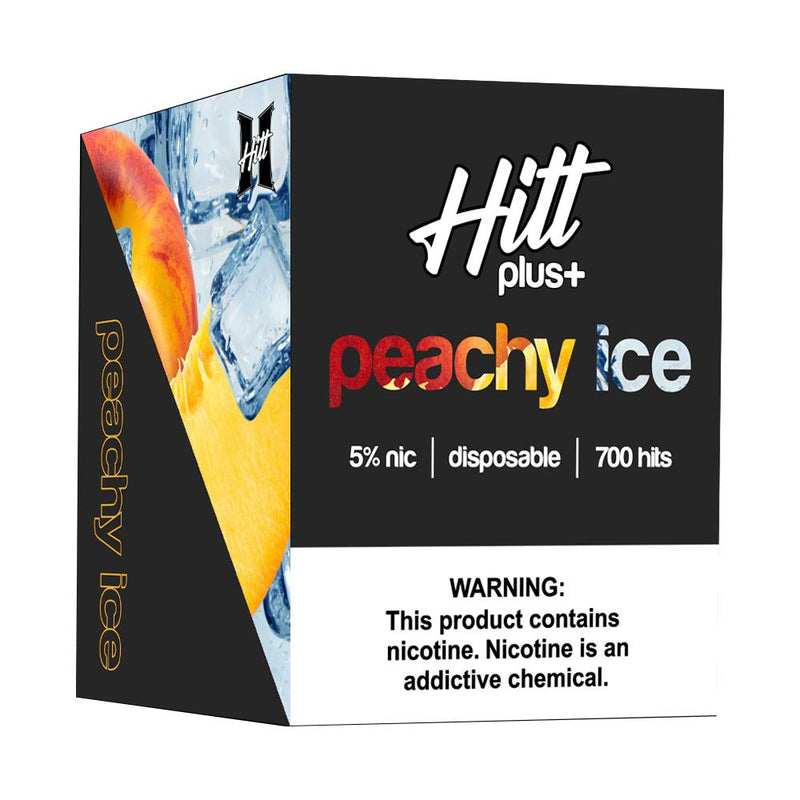 HITT | PLUS Disposable E-Cigs - Individual peachy ice  packaging