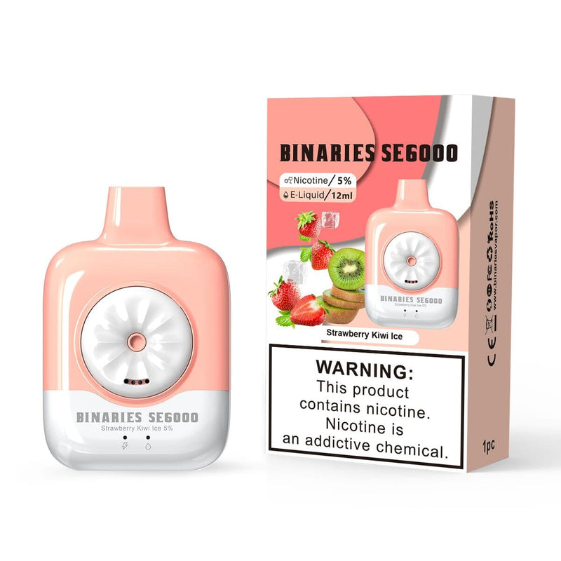 HorizonTech – Binaries Cabin Disposable SE | 6000 Puffs | 12mL | 50mg Strawberry Kiwi Ice with Packaging