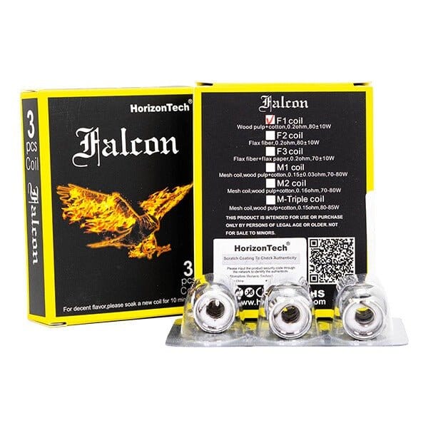 HorizonTech Falcon Coils (3-Pack) F1 Coil With packaging