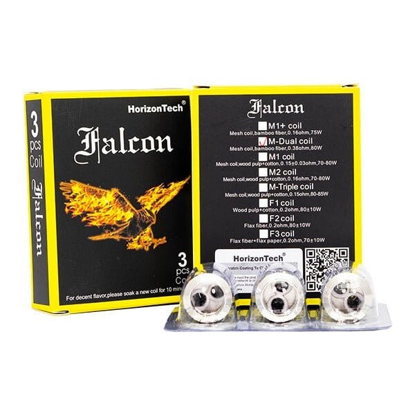 HorizonTech Falcon Coils (3-Pack) M Dual Coil with packaging