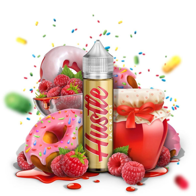 Jackpot Hustle by Humble Juice Co. 60ml bottle with background