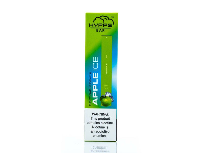 HYPPE BAR Disposable Device - 300 Puffs apple ice packaging