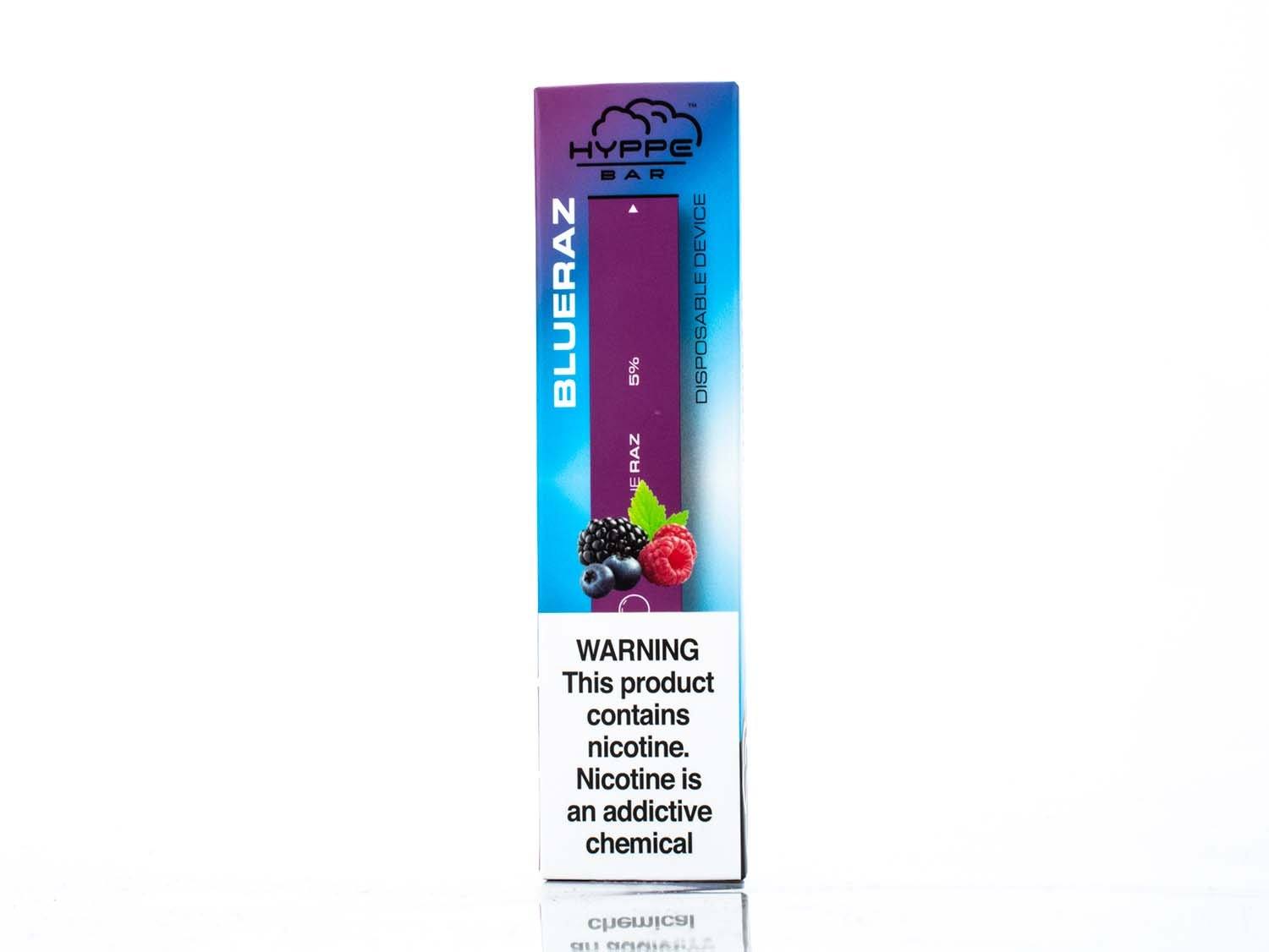 HYPPE BAR Disposable Device - 300 Puffs blueraz packaging