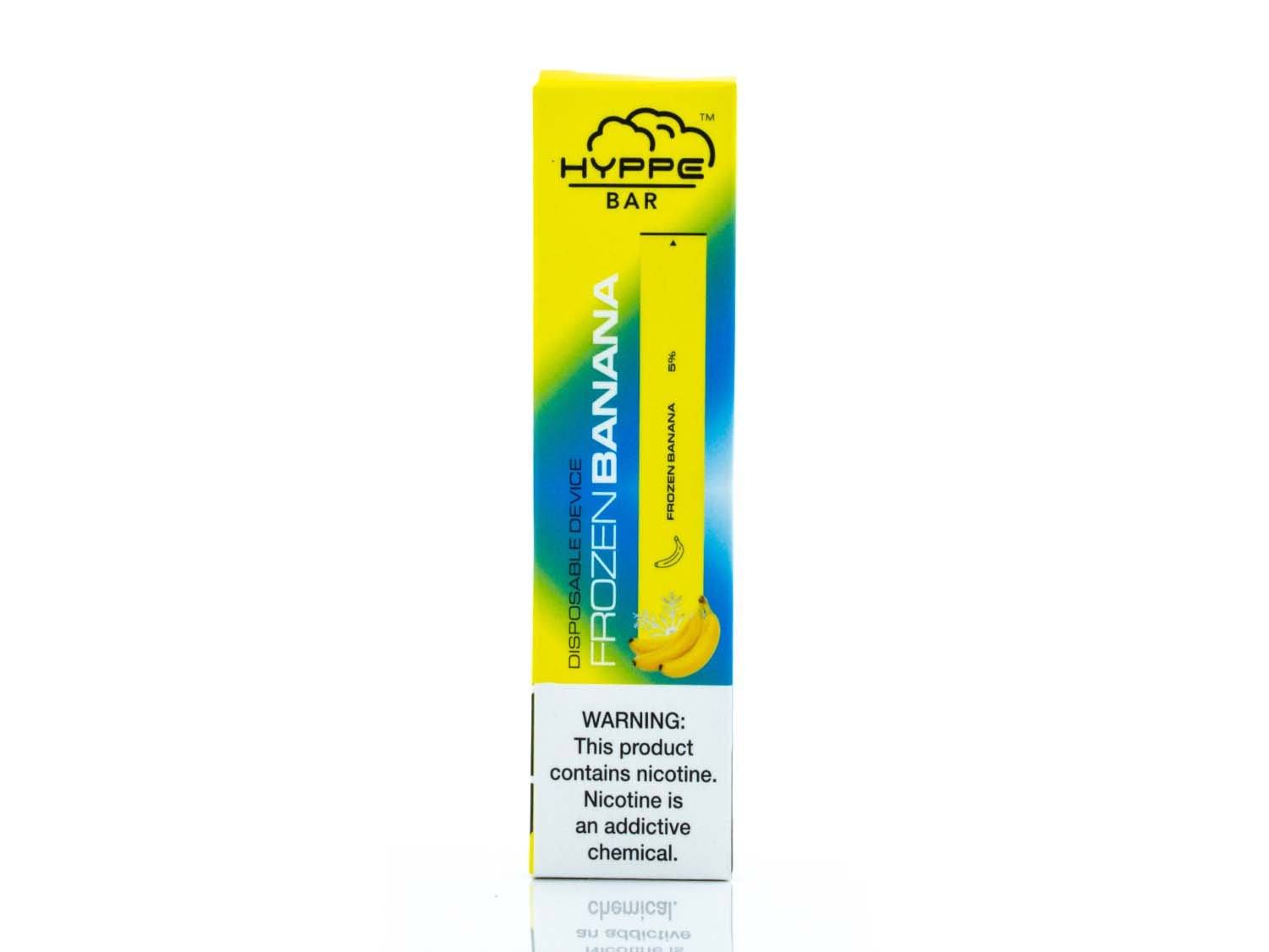 HYPPE BAR Disposable Device - 300 Puffs frozen banana packaging