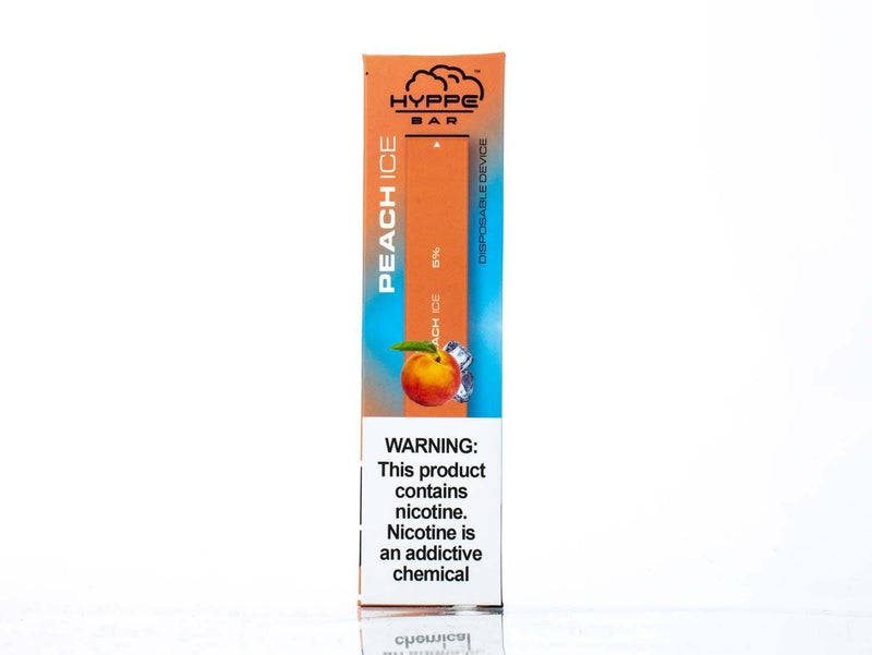 HYPPE BAR Disposable Device - 300 Puffs peach ice packaging