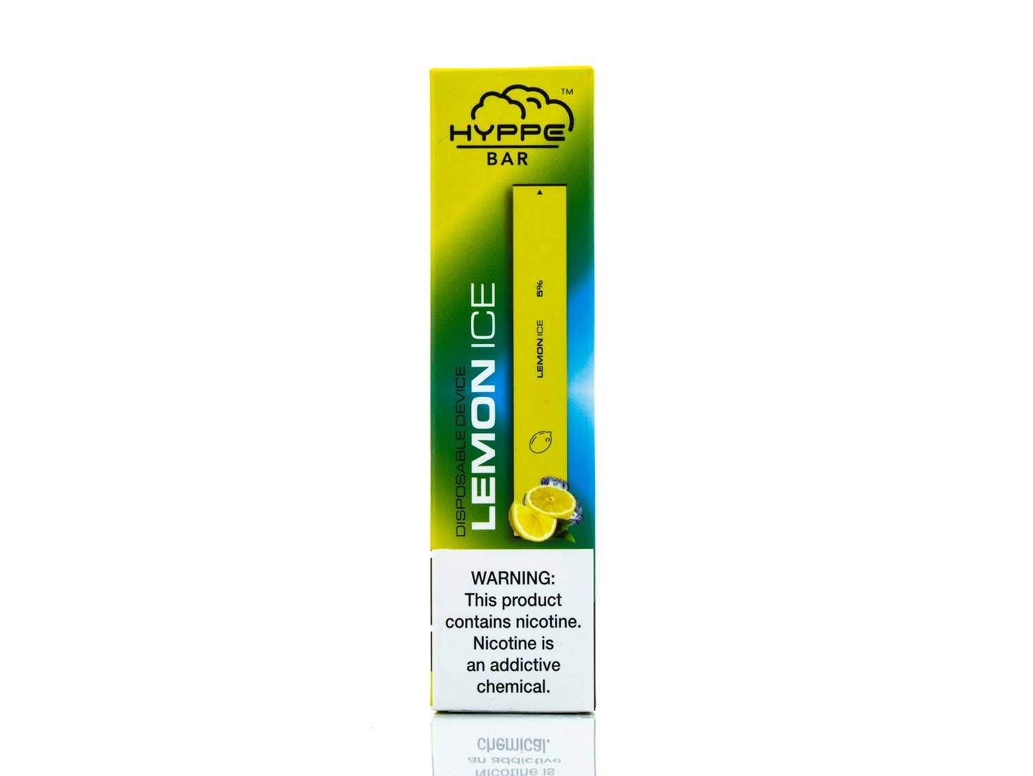 HYPPE BAR Disposable Device - 300 Puffs lemon ice packaging