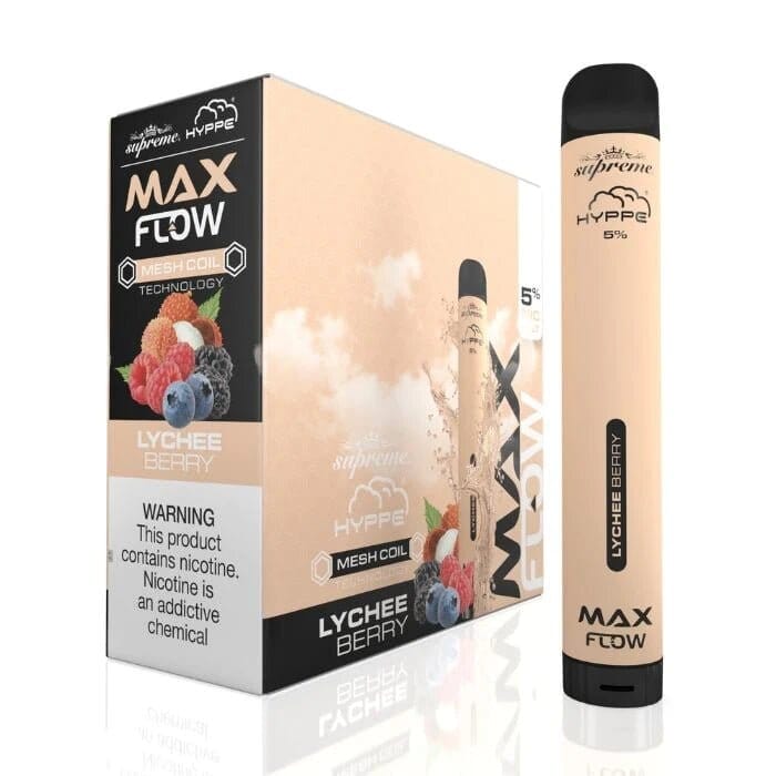 Hyppe Max Flow Mesh Disposable | 2000 Puffs | 6mL lychee berry with packaging