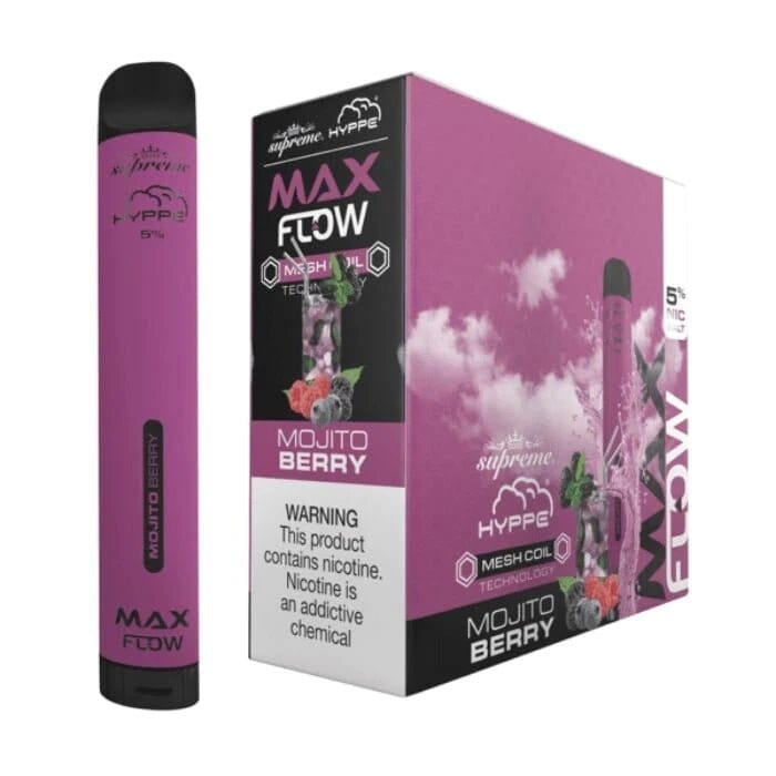 Hyppe Max Flow Mesh Disposable | 2000 Puffs | 6mL mojito berry with packaging