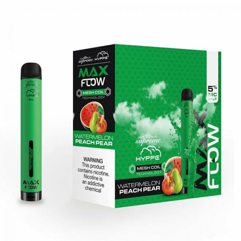 Hyppe Max Flow Mesh Disposable | 2000 Puffs | 6mL watermelon peach pear with packaging