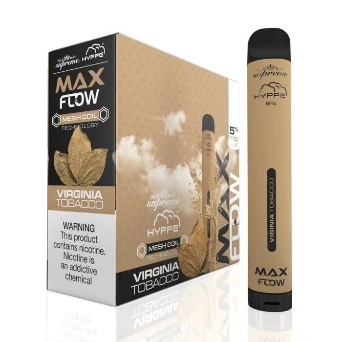 Hyppe Max Flow Mesh Disposable | 2000 Puffs | 6mL virginia tobacco with packaging