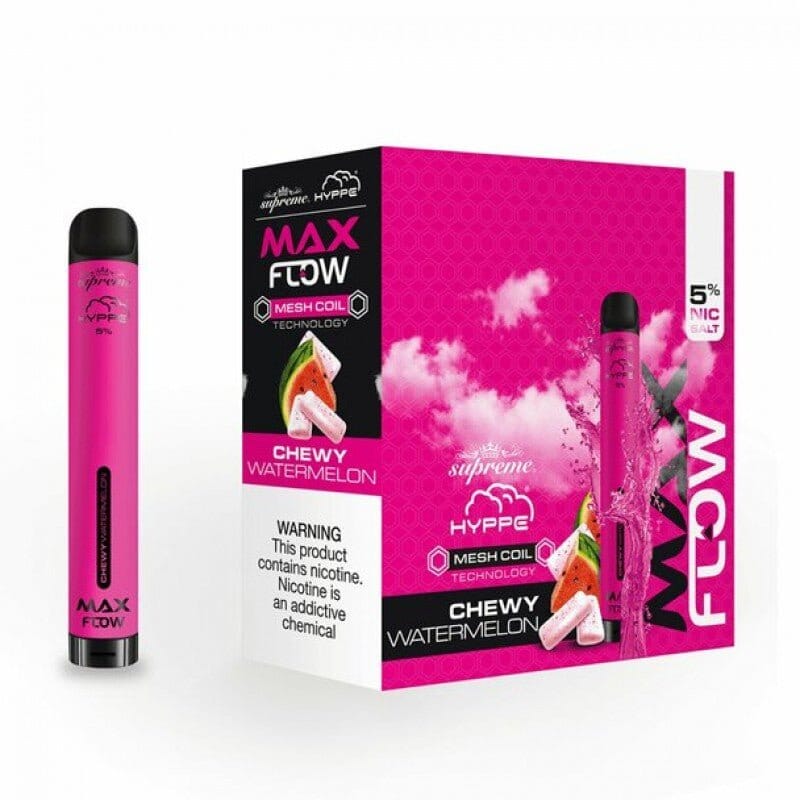 Hyppe Max Flow Mesh Disposable | 2000 Puffs | 6mL chewy watermelon with packaging