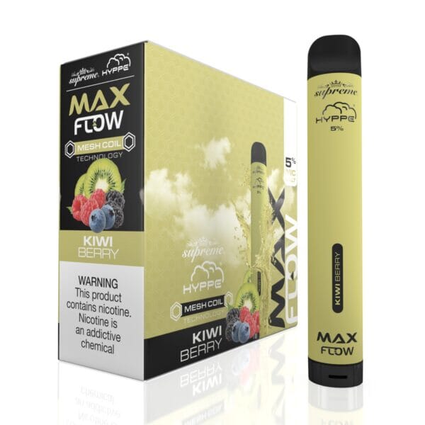 Hyppe Max Flow Mesh Disposable | 2000 Puffs | 6mL kiwi berry with packaging