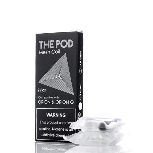 IQS The Pod Mesh Orion Pods (2-Pack) 0.8ohm with packaging