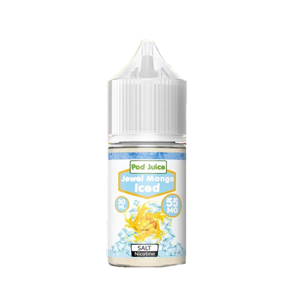 Jewel Mango Ice Salt by Pod Juice E-Liquid 30mL bottle