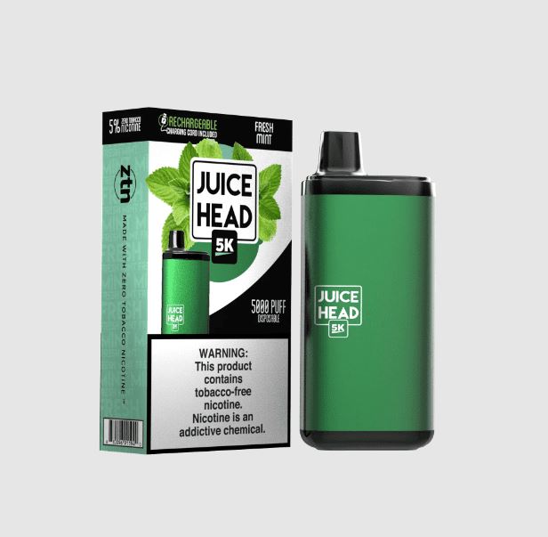 Juice Head 5K Disposable 14mL 50mg fresh mint with packaging