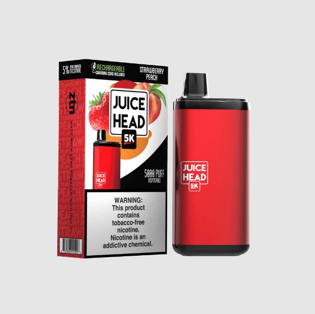 Juice Head 5K Disposable 14mL 50mg strawberry peach with packaging