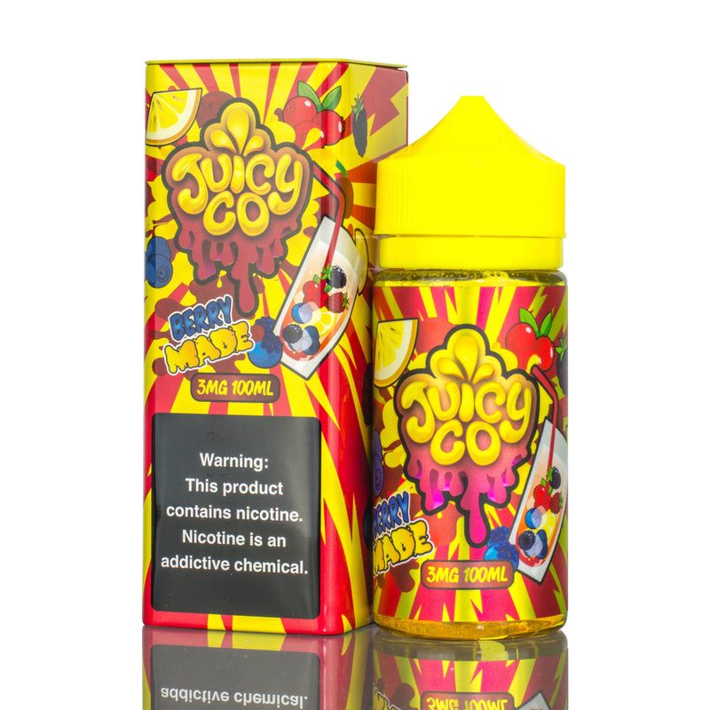 Juicy Co | Berry Made eLiquid with packaging