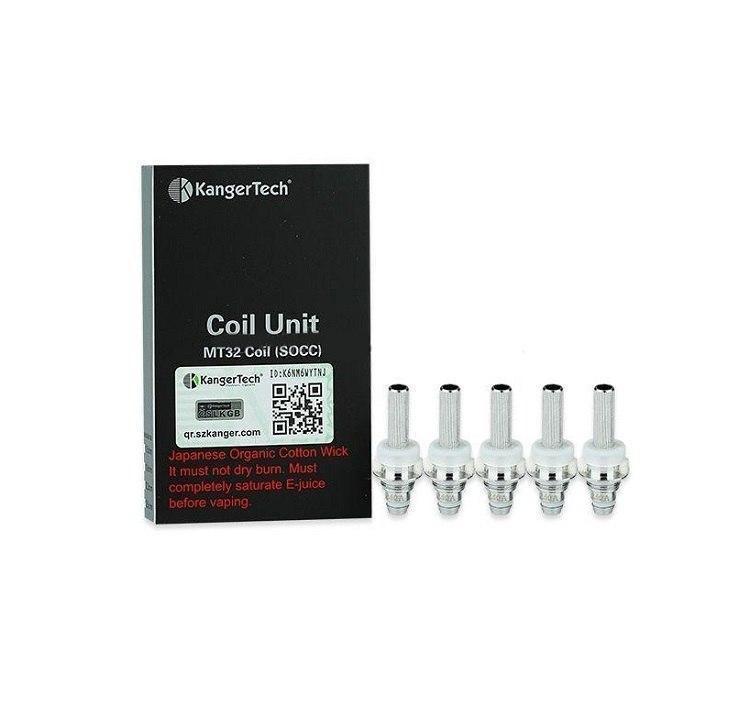 Kangertech MT32 SOCC Coils (Pack of 5) with packaging