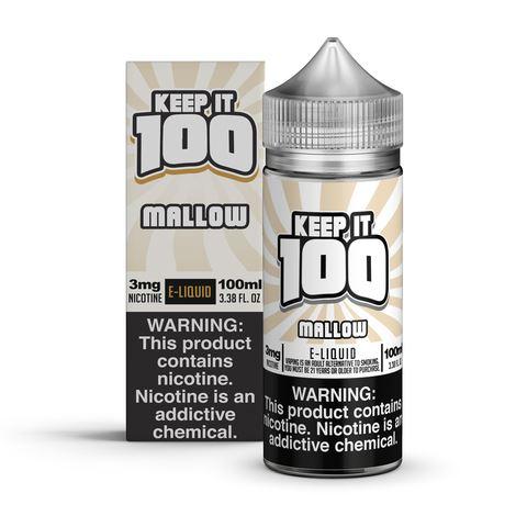 Mallow by Keep It 100 E-Juice 100ml with packaging