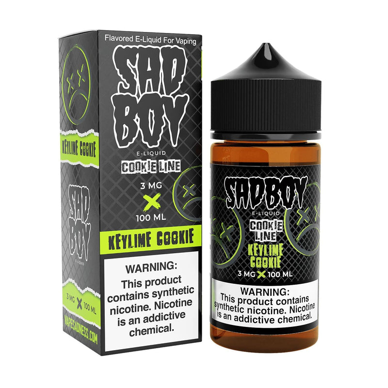 Key Lime Cookie by Sadboy E-Liquid 100ml with packaging