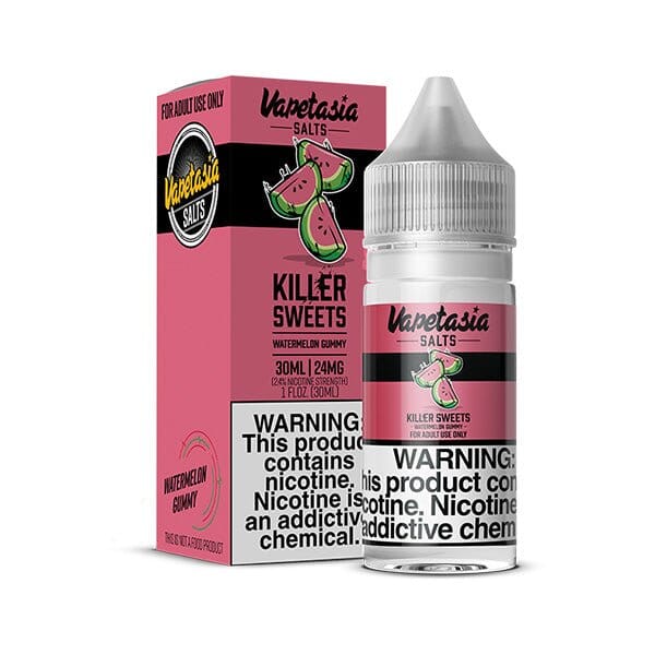 Killer Sweets Watermelon Gummy by Vapetasia Synthetic Salts 30ml with Packaging
