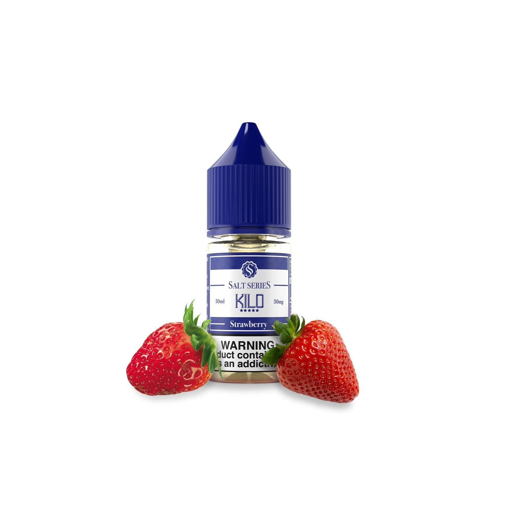 KILO SALT SERIES | Strawberry 30ML eLiquid bottle with background